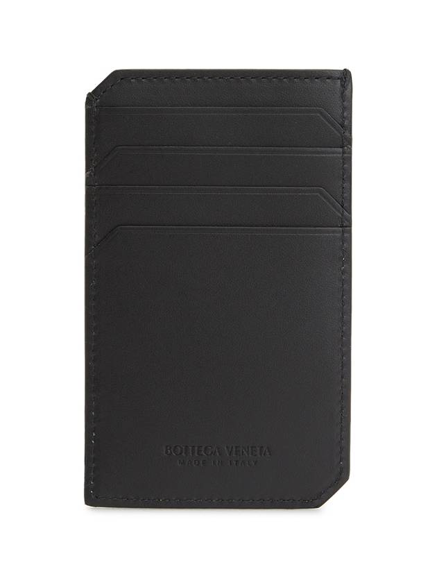 Intrecciato Piccolo Vertical Card Wallet Black - BOTTEGA VENETA - BALAAN 3