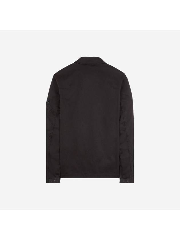 Two-pocket Overshirt Zip-up Jacket Black - STONE ISLAND - BALAAN 3