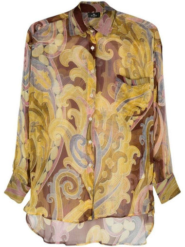 Etro Multicolor Semi-Transparent Floral Shirt - ETRO - BALAAN 1