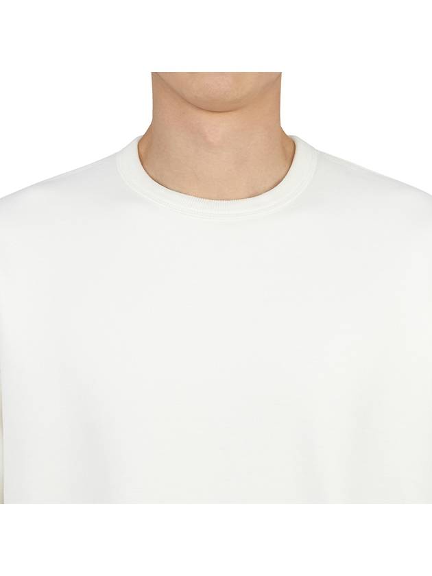 Men's Felpa Chiusa Girocollo Sweatshirt White - TEN C - BALAAN 7