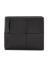 Intrecciato Cassette Half Wallet Black - BOTTEGA VENETA - BALAAN 2