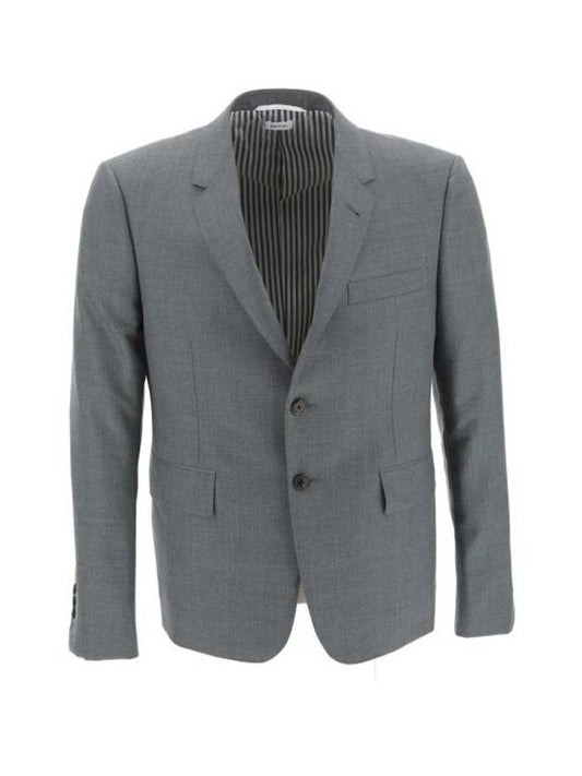 Men's Wool High Armhole Fit 3 Suit Medium Grey - THOM BROWNE - BALAAN 2