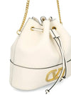 V Logo Chain Mini Bucket Bag Ivory - VALENTINO - BALAAN 5