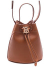 TB Mini Leather Bucket Bag Warm Russet Brown - BURBERRY - BALAAN 3