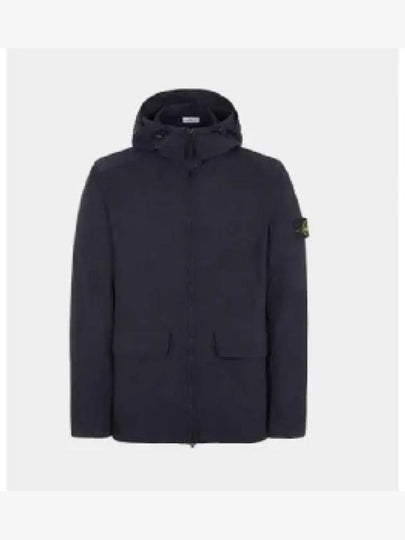 Batavia Garment Dyed Nylon Cotton Hooded Jacket Black - STONE ISLAND - BALAAN 2