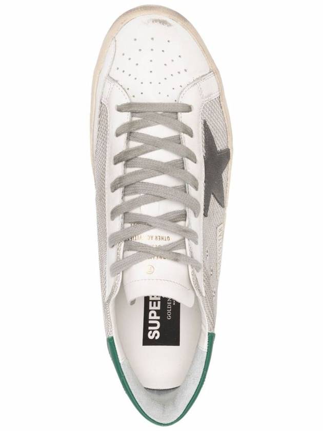 Super Star Mesh Panel Low Top Sneakers White - GOLDEN GOOSE - BALAAN 4