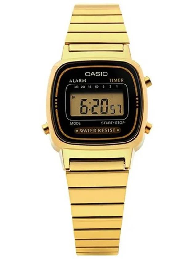 Vintage Digital Metal Watch Gold - CASIO - BALAAN 5