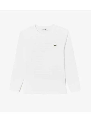 Men s Interlock Long Sleeve T Shirt OFFWHITE Off White - LACOSTE - BALAAN 1