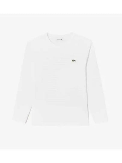 Men s Interlock Long Sleeve T Shirt OFFWHITE Off White - LACOSTE - BALAAN 1