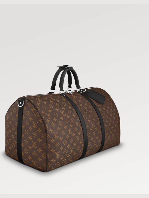 Monogram Keepall 55 Bandouli?re Macassar Boston Bag - LOUIS VUITTON - BALAAN 3