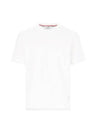 Men's Side Slit Relaxed Short Sleeve T-Shirt White - THOM BROWNE - BALAAN 2