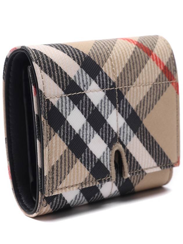 Snip Check Half Wallet Sand - BURBERRY - BALAAN 4