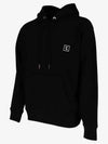 Men's Black Back Logo Long Sleeve Hooded Sweatshirt W241TS37736B - WOOYOUNGMI - BALAAN 3