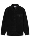 Logo Oversized Cotton Long Sleeve Shirt Black - STONE ISLAND - BALAAN 2