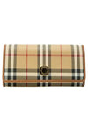 Check Long Wallet Beige - BURBERRY - BALAAN 2