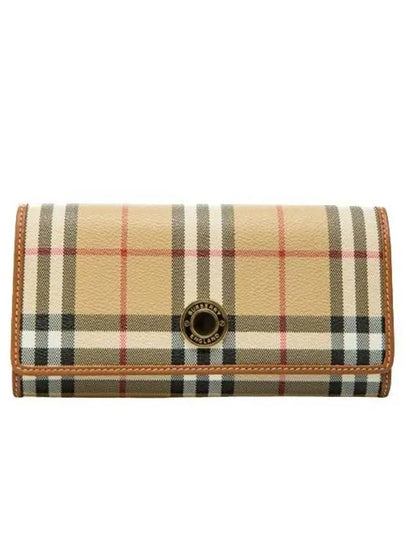 Check Long Wallet Beige - BURBERRY - BALAAN 2