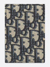 Vertical Half Card Holder Beige And Black  Oblique Jacquard - DIOR - BALAAN 6