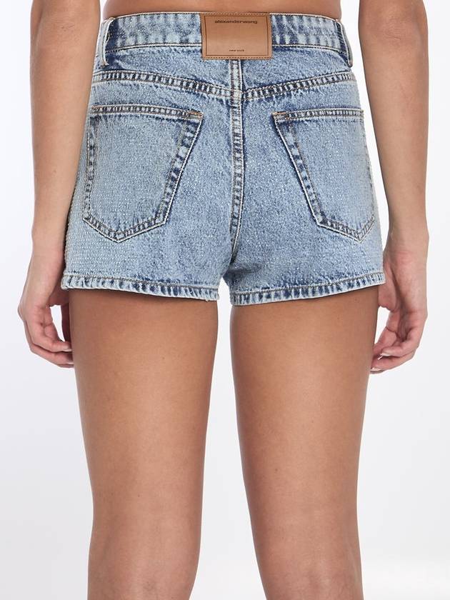 decorated high-rise denim shorts 1WC2244306486 - ALEXANDER WANG - BALAAN 5