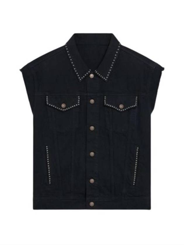 Artist Denim Vest Black - CELINE - BALAAN 2