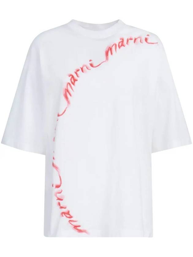 24 ss Wavy Logo Oversized T-Shirt THJE0263P7USCW29 WLW01 B0230968518 - MARNI - BALAAN 1