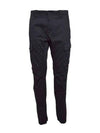 Stretch Sateen Ergonomic Lens Double Cargo Straight Pants Black - CP COMPANY - BALAAN 2