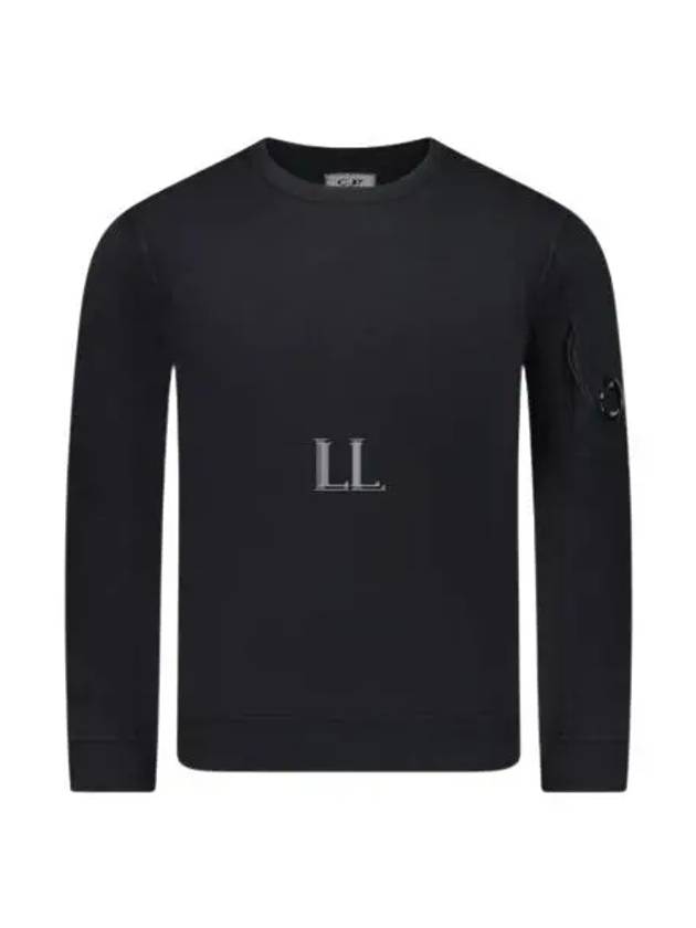 Light Fleece Sweatshirt Black - CP COMPANY - BALAAN 2