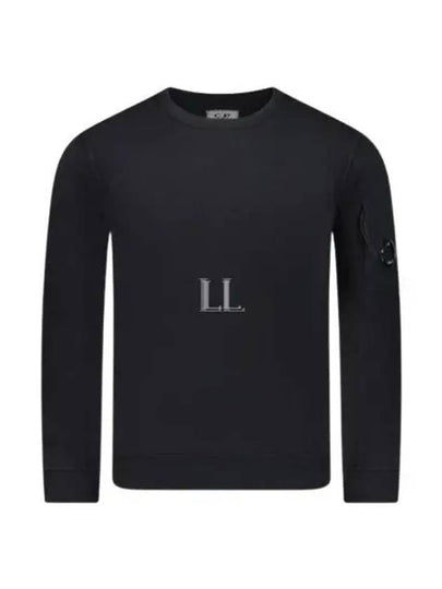 Light Fleece Sweatshirt Black - CP COMPANY - BALAAN 2