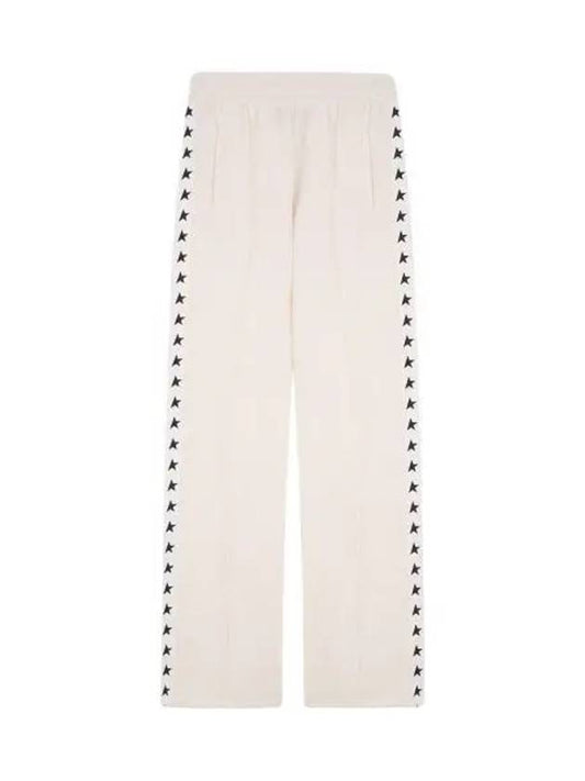 Side Star Logo Track Pants White - GOLDEN GOOSE - BALAAN 2