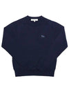 Women's Baby Fox Patch Regular Knit Top Deep Navy - MAISON KITSUNE - BALAAN 5