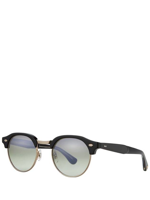 Garrett Leight OAKWOOD SUN Black-Gold/Olive Layered Mirror - GARRETT LEIGHT - BALAAN 2