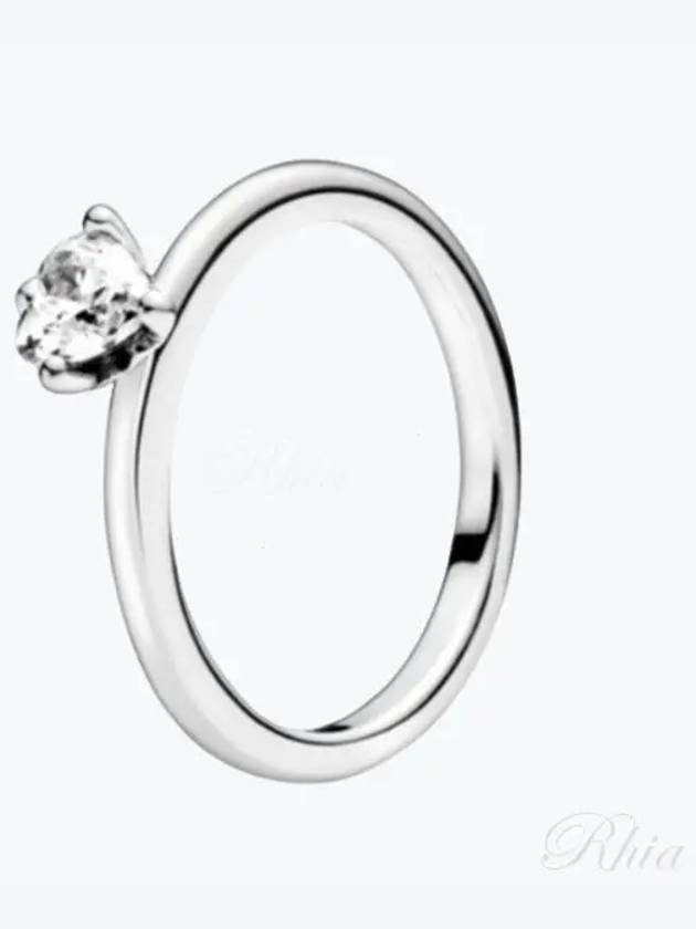 Solitaire Clear Sparkling Ring Silver - PANDORA - BALAAN 2