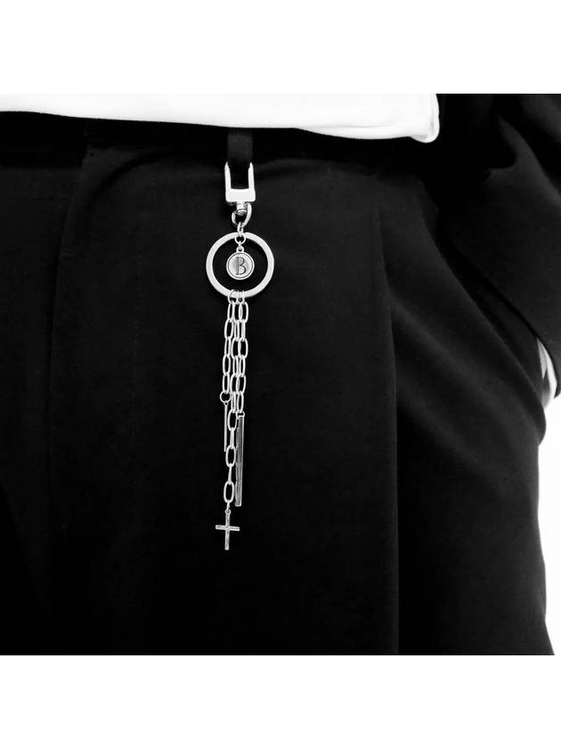 Fashion Key Ring Stick Pendant Surgical Steel CLEF Stick Key Ring - BASSCLEF - BALAAN 2