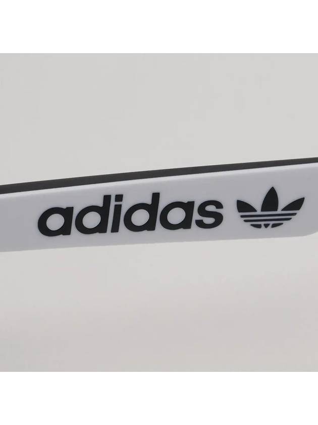 Eyewear Logo Rectangular Sunglasses Shiny Black - ADIDAS - BALAAN 6