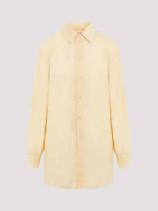 Women's GD Cotton Voile Fouled Shirt Yellow - LEMAIRE - BALAAN 2