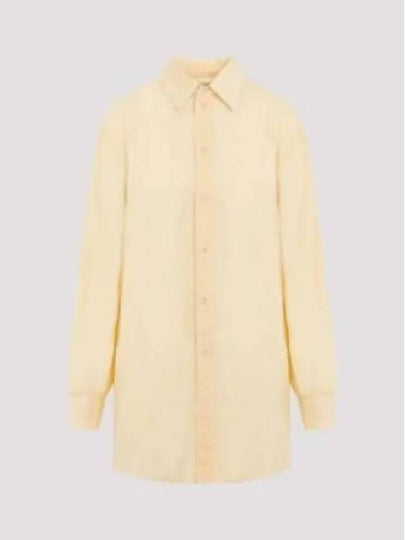 Women's GD Cotton Voile Fouled Shirt Yellow - LEMAIRE - BALAAN 2