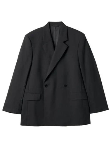 Double breasted jacket black suit blazer - ACNE STUDIOS - BALAAN 1