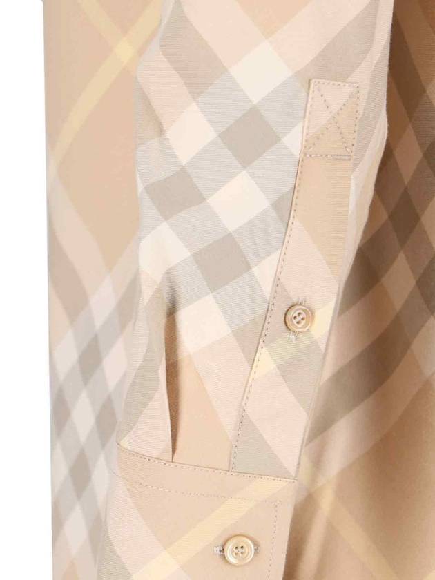 Vintage Check Cotton Long Sleeve Shirt Beige - BURBERRY - BALAAN 6