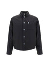 De Coeur Padded Overshirt Jacket Black - AMI - BALAAN 2