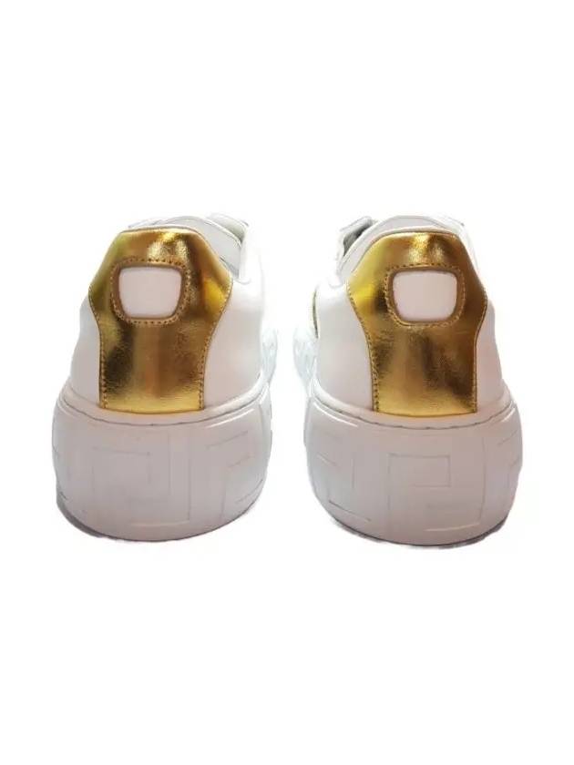 Greca Leather Low Top Sneakers White - VERSACE - BALAAN 4