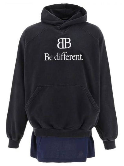 BB Logo Hoodie Black - BALENCIAGA - BALAAN 2