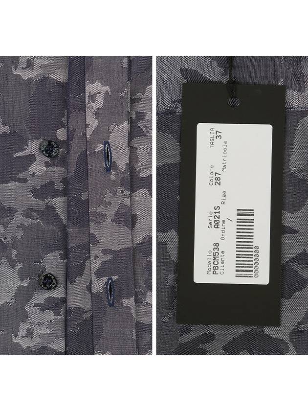 Camo Slim Fit Long Sleeve Shirt Grey - NEIL BARRETT - BALAAN 8