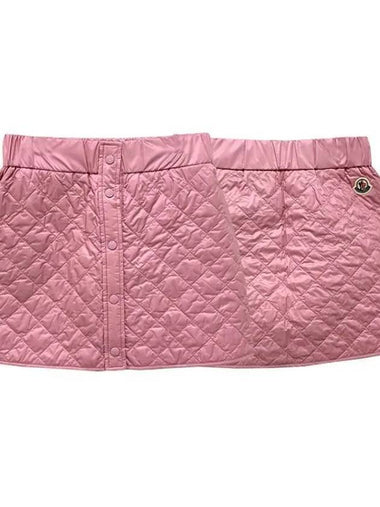 Kids Logo Padded Skirt 8Y 10Y Light Pink 2D00002 788K1 527 271097 1096061 - MONCLER - BALAAN 1