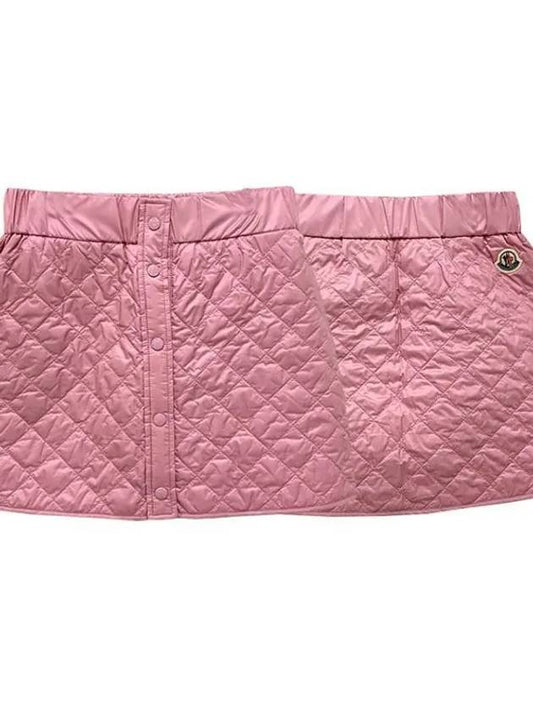 Kids Logo Padded Skirt 12Y 14Y Light Pink 2D00002 788K1 527 1096056 - MONCLER - BALAAN 1