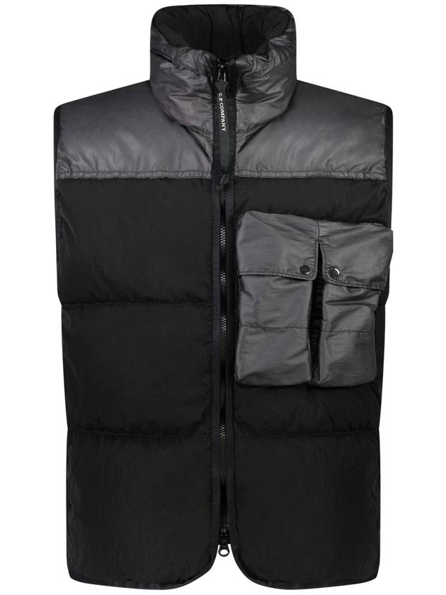 Eco Chrome-R Mixed Down Vest Black - CP COMPANY - BALAAN 2