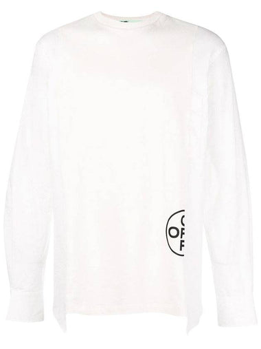 Logo Arrow Print Long Sleeve T-Shirt White - OFF WHITE - BALAAN 1