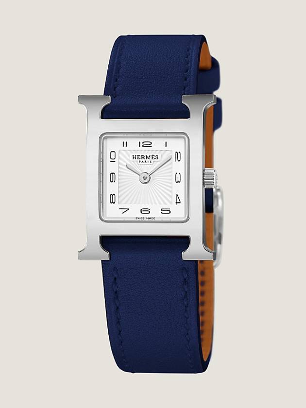 Women s Heure H Watch Calfskin Small Size Navy Color 25mm W055692WW00 - HERMES - BALAAN 1