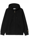 24SS Hooded Chase Brushed Zipup Black I033664 00FXX - CARHARTT - BALAAN 2