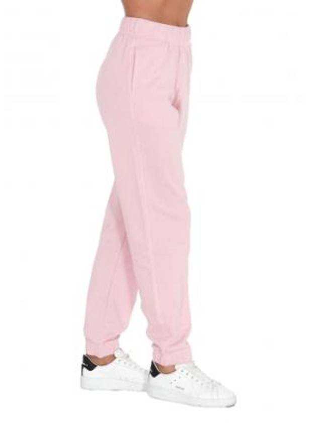 Side Logo Cotton JoGGer Track Pants Pink - GANNI - BALAAN 3