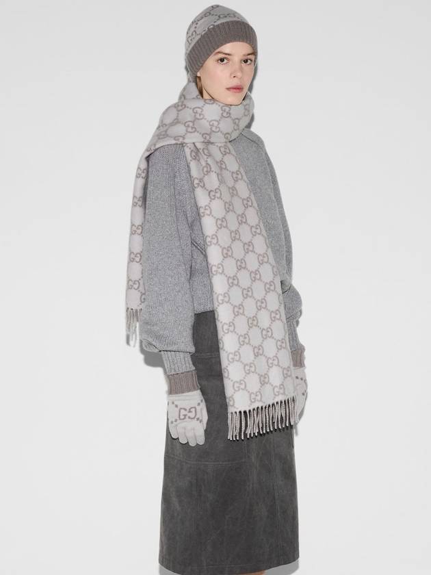 Gucci Scarfs Grey - GUCCI - BALAAN 3