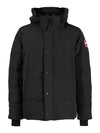 Wyndham Logo Patch Padding Black - CANADA GOOSE - BALAAN 2